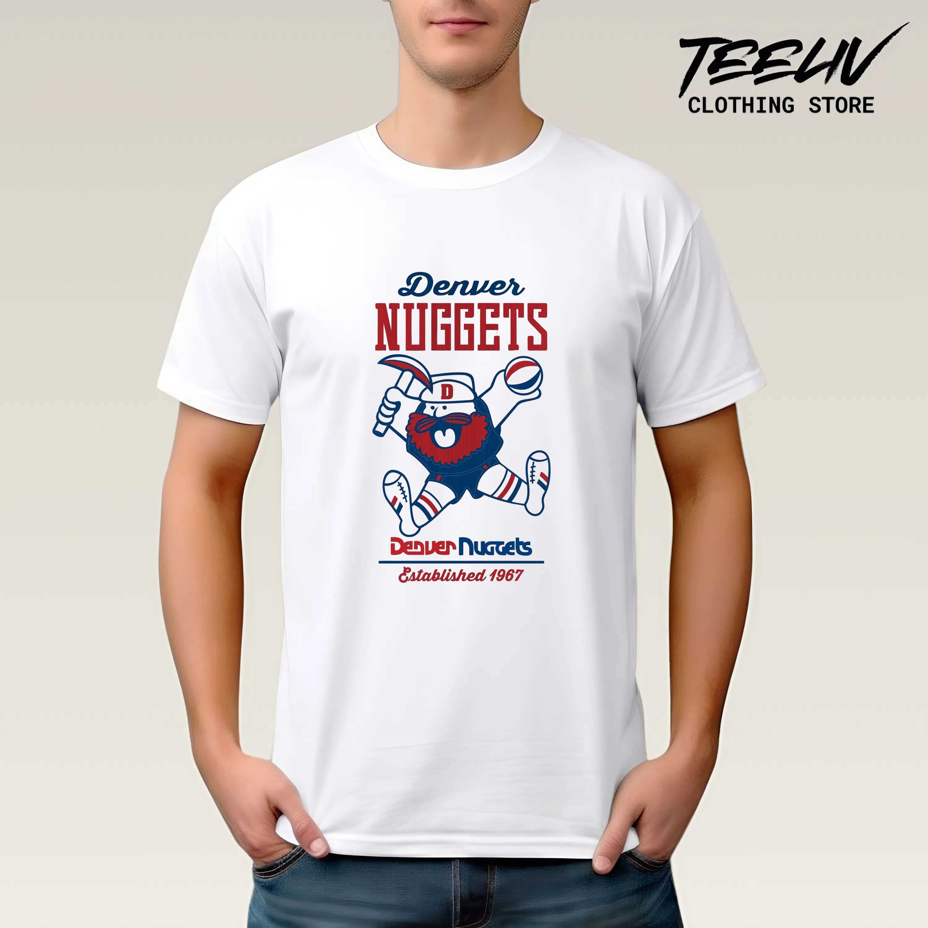 Retro Version Denver Nuggets Mascot Shirt